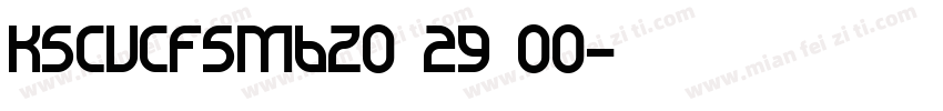 KSCVCFSMBZ0 29 00字体转换
